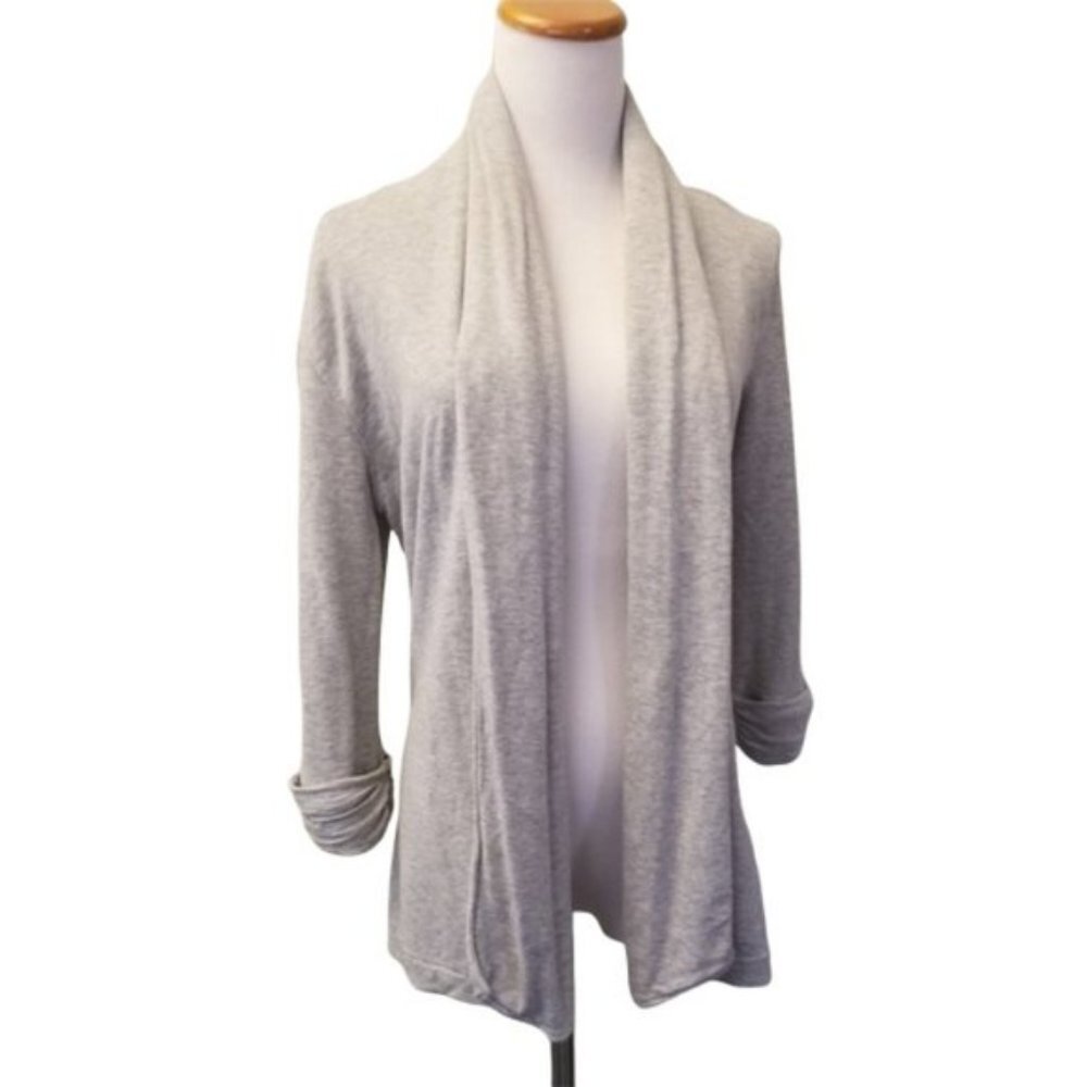 Theory gray 3/4 sleeve cardigan top size SP (291 - MY)